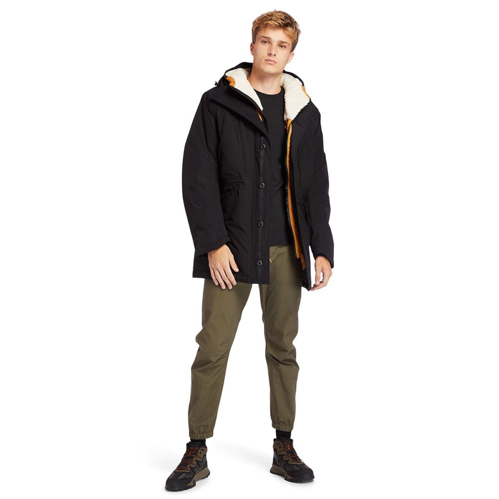 Timberland Mens Jackets Outdoor Heritage Ecoriginal Parka with DryVent™ Technology - Black - India X